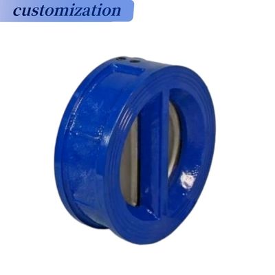 Valve de contrôle de type double plaque en acier inoxydable/fer forgé/acier forgé pour supports gazeux