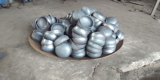 Soutien personnalisé OBM Conical Hemispherical Flange Vessel Plate Fin Caps Tête de coulée