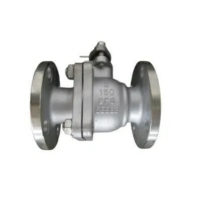 2205 en acier inoxydable plein port flottant 2PC soupape à bille à bride prête au gaz et à l'hydraulique