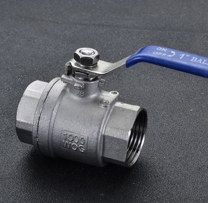 Valve à bille en acier industriel/sanitaire à filetage complet NPT/BSP DN15
