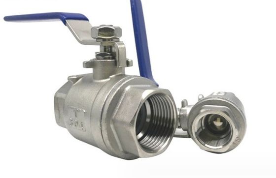 Ventileur à bille à fil interne en acier inoxydable 304 316 DN20-NPT 2PC pour systèmes hydrauliques