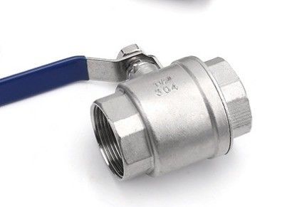 Ventileur à bille à fil interne en acier inoxydable 304 316 DN20-NPT 2PC pour systèmes hydrauliques
