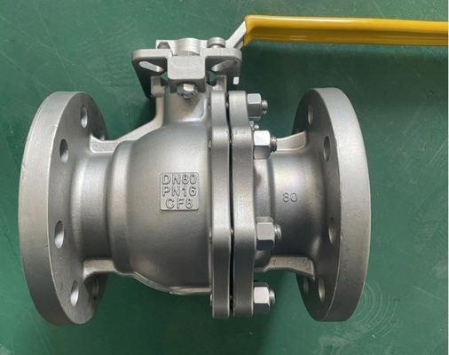 Valve à bille à bride 2PC avec actionneur pneumatique/électrique