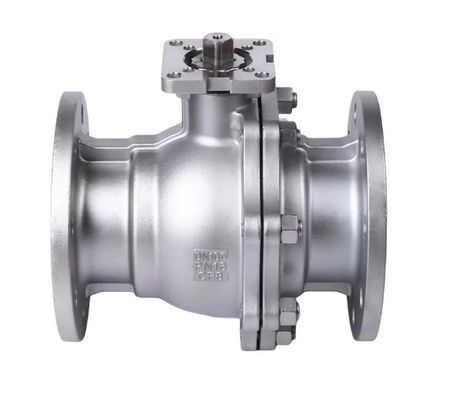 Valve à bille flottante de type CF8/CF8m/acier au carbone 2PC pour les milieux d'eau et les pare-feu