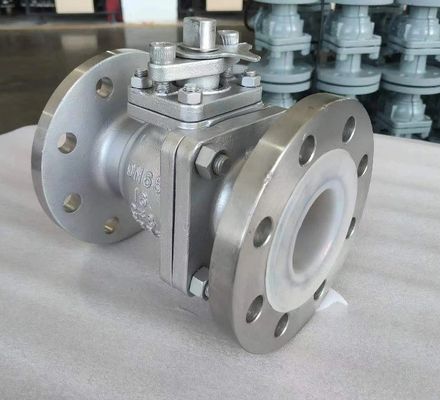 Pn16 DN65 CF8 soupape à bille en acier inoxydable avec service après-vente