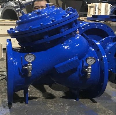 Valve de régulation de type Y à diaphragme droit personnalisée pour la gestion de la pression de l'eau