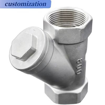 DIN F6 Cf8m Y SerreuseStrainer à flèche de type Y Serreuse à fils féminin pour sanitaire