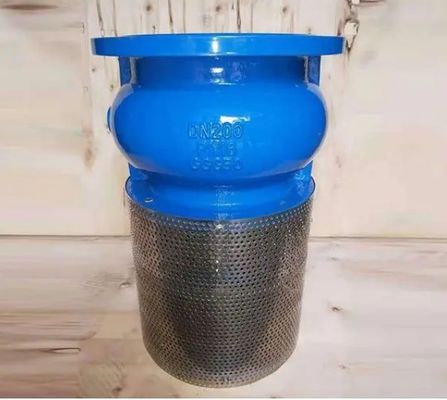 Service personnalisé WCB soupape de pied à extrémité en fonte pour un contrôle durable et fluide