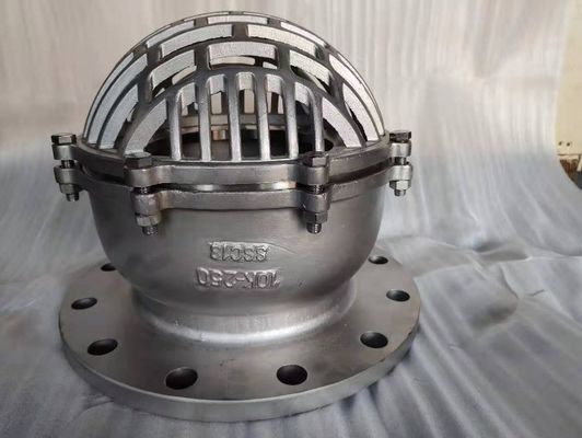 Performance et support fiables de la soupape de pied à extrémité en fer forgé marine