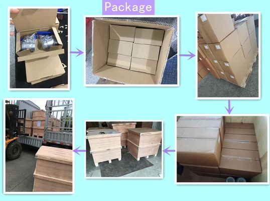 Service après-vente de support en plastique deux pièces soupape à bille fileté avec poignée en acier