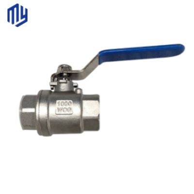 Valve à bille en acier inoxydable 1/2" -4" Ss 304 316L 2PCS pour une régulation lisse et fluide