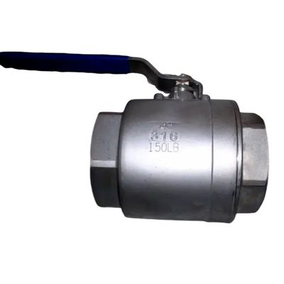 Valve à bille 2PC en acier inoxydable à poignée avec connexions filetées personnalisées