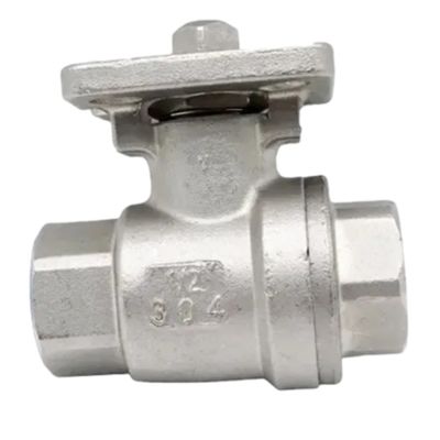 Température normale SS304/SS316 en acier inoxydable fileté 2PC à deux pièces