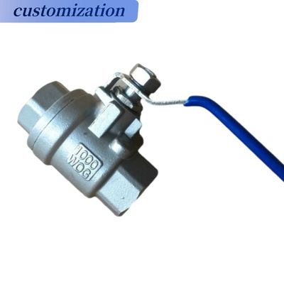 Température normale SS304/SS316 en acier inoxydable fileté 2PC à deux pièces