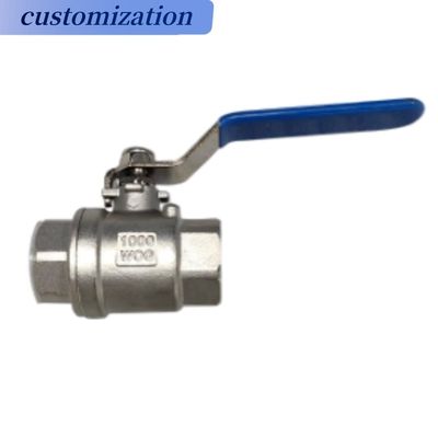 Valve à bille 2PC en acier inoxydable pour les supports à température normale dans les applications industrielles