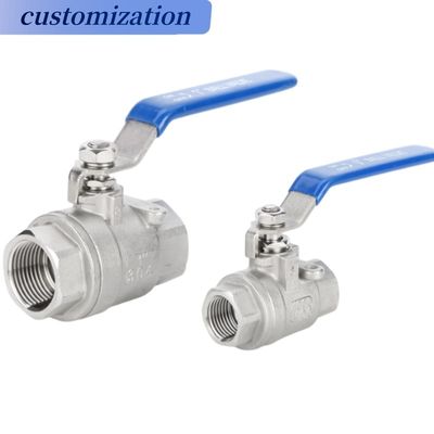 Valve à bille 2PC en acier inoxydable pour les supports à température normale dans les applications industrielles