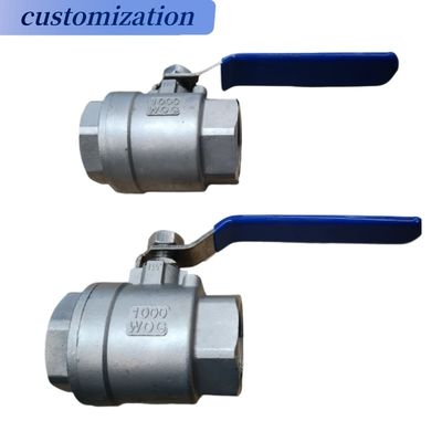 VALVES à billes pneumatiques 2 PC pour les applications à haute pression et les performances