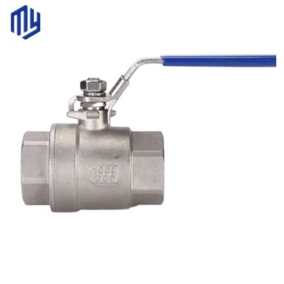 Valve à bille à fil FF en acier inoxydable avec ISO5211/plaque de montage CF8 A et choix durable