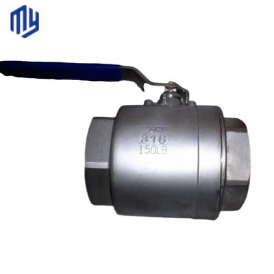 Valve à bille à fil FF en acier inoxydable avec ISO5211/plaque de montage CF8 A et choix durable
