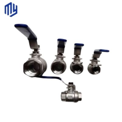 Valve à bille en acier inoxydable Q41F personnalisée 2 PCS pour les supports à température normale