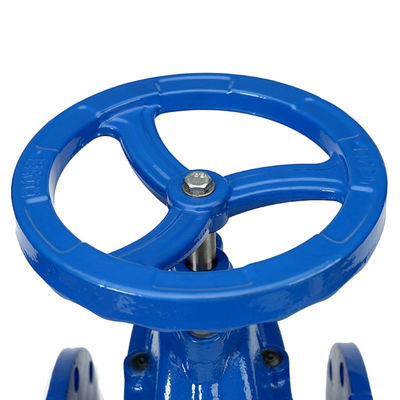 Valve d'étanchéité souple élastique manuelle en fer ductile DN50 100 150 pour les milieux d'eau
