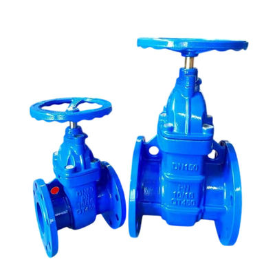 Ventilateur de porte de flange à tige ascendante fer ductile doux scellé adapté aux conduites d'eaux usées