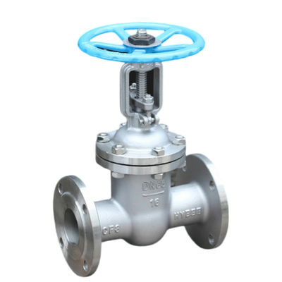 Média d'eau DN50-16P en acier inoxydable vanne de porte ouverte à tige avec bride standard chinoise