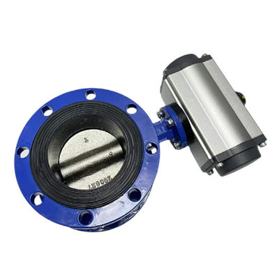 Ventilateurs papillons à gaz D641X-16Q avec actionneur pneumatique et conception en ligne centrale
