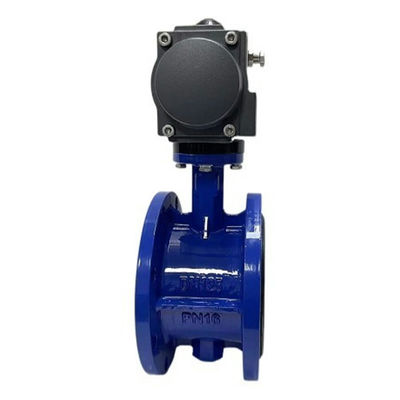 Ventilateurs papillons à gaz D641X-16Q avec actionneur pneumatique et conception en ligne centrale