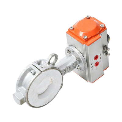 Valve papillon pneumatique entièrement recouverte pour usage domestique et besoins de personnalisation